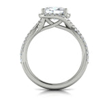 Embrace Halo Oval Engagement Ring