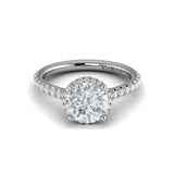 Graceful Halo Engagement Ring