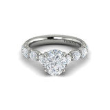 Cascade Oval Engagement Ring