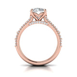 Intricate Round Engagement Ring