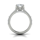 Intricate Round Engagement Ring