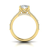 Intricate Round Engagement Ring