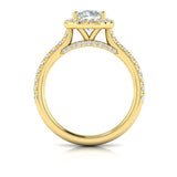 Classic Round Halo Engagement Ring