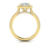 Timeless Euro Halo Round Engagement Ring