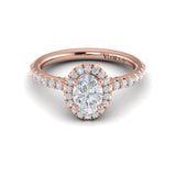 Timeless Oval Halo Engagement Ring