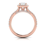 Timeless Halo Emerald Cut Engagement Ring