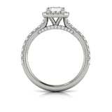 Timeless Halo Emerald Cut Engagement Ring