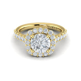 Bloom Halo Round Engagement Ring