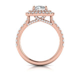 Delicate Double Halo Engagement Ring