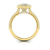 Regal Halo Oval Engagement Ring