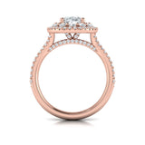 Grand Double Halo Oval Engagement Ring