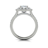Grand Double Halo Oval Engagement Ring
