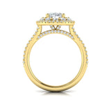 Grand Double Halo Oval Engagement Ring