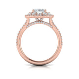 Grand Double Halo Oval Engagement Ring