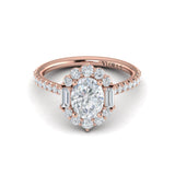 Harmony Halo Oval Engagement Ring