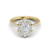 Harmony Halo Oval Engagement Ring