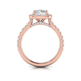 Intricate Halo Engagement Ring