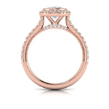 Regal Halo Oval Engagement Ring