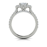 Horizon Halo Oval Engagement Ring
