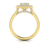 Horizon Halo Oval Engagement Ring