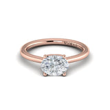 Horizon Oval Solitaire Engagement Ring