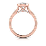 Singular Round Bezel Engagement Ring