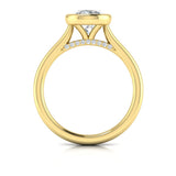 Singular Round Bezel Engagement Ring