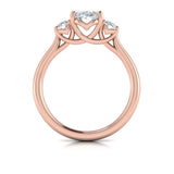 Tapestry Three Stone Oval Engagement Ring