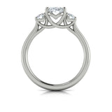 Tapestry Three Stone Oval Engagement Ring