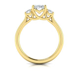 Tapestry Three Stone Oval Engagement Ring