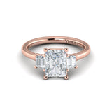Tapestry Three Stone Emerald Cut Engagement Ring
