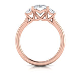 Tapestry Three Stone Emerald Cut Engagement Ring