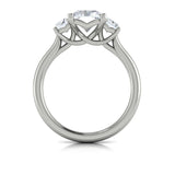 Tapestry Three Stone Emerald Cut Engagement Ring