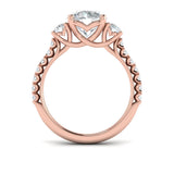 Classic Trio Three Stone Engagement Ring
