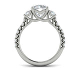 Classic Trio Three Stone Engagement Ring