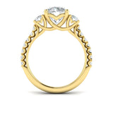 Classic Trio Three Stone Engagement Ring