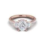 Tapestry Oval Trilogy Engagement Ring
