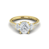 Tapestry Oval Trilogy Engagement Ring