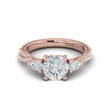 Entwined Three Stone Engagement Ring