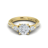 Entwined Three Stone Engagement Ring