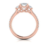 Embrace Oval Trilogy Engagement Ring