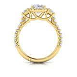 Embrace Halo Oval Engagement Ring