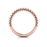 Matching Band for Classic Trio Three Stone Engagement Ring
