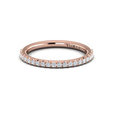 Matching Band for Crescendo Three Stone Engagement Ring with Diamond Band
