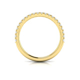 Matching Band for Crescendo Three Stone Engagement Ring with Diamond Band