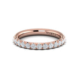 Matching Band for Timeless Cathedral Engagement Ring with Hidden Halo