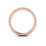Matching Band for Timeless Cathedral Engagement Ring with Hidden Halo