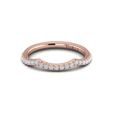 Matching Band for Entwined Solitaire Engagement Ring with Hidden Halo