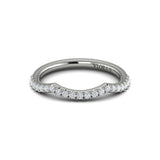 Matching Band for Entwined Solitaire Engagement Ring with Hidden Halo
