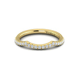 Matching Band for Entwined Solitaire Engagement Ring with Hidden Halo